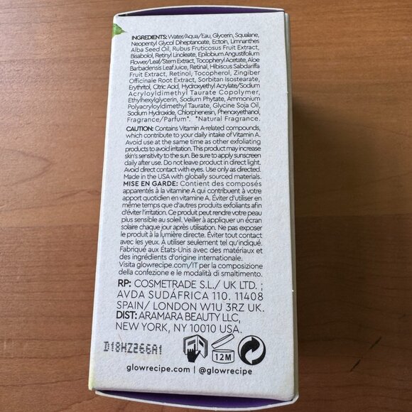 GLOW RECIPE Blackberry Retinol Blemish Serum NEW 1 oz Full Size - Picture 3 of 6